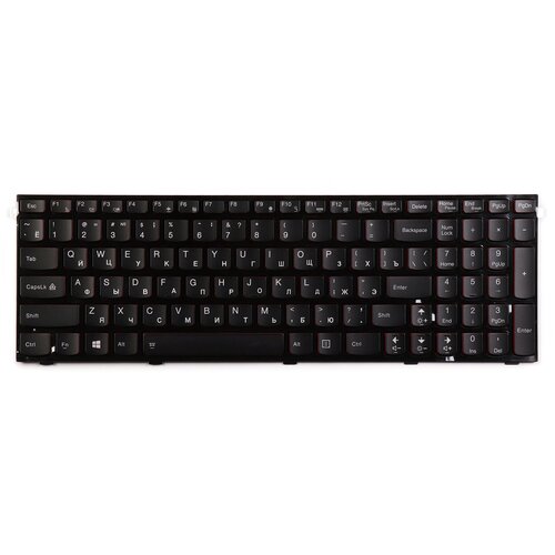 Клавиатура для ноутбука Lenovo Y500 Y500N Y500NT Series Плоский Enter Черная с рамкой С подсветкой PN Y590-RU 4002₽