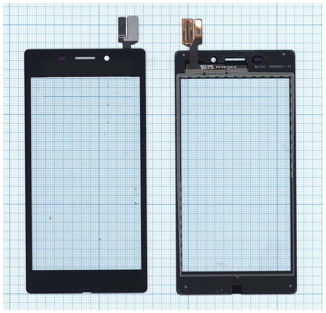Сенсорное стекло (тачскрин) для Sony Xperia M2 Aqua черное
