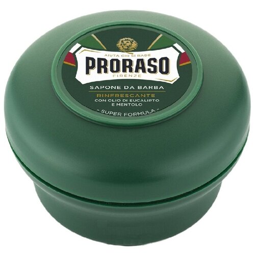 Мыло для бритья Зеленая Эвкалипт и Ментол Proraso, 150 мл