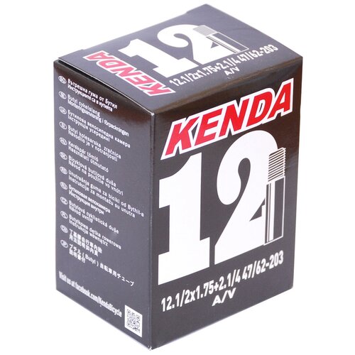 Велокамера 12 1.75-2.125 (47/62-203). KENDA камера 202 35wanda av бутиловая резина инд упаковка