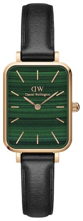 Наручные часы Daniel Wellington Quadro, черный, золотой