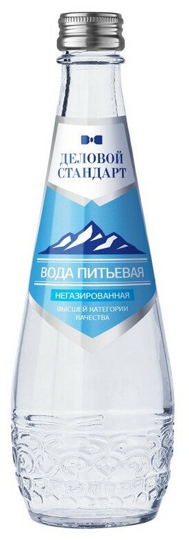 Вода питьевая Деловой Стандарт 0,33 негаз, стек/бут. 12шт/уп