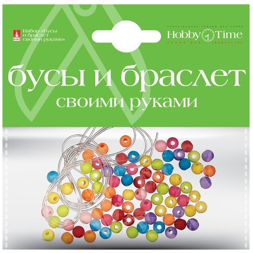 Набор. Бусы и браслет своими руками, 2 вида, Набор №2, Арт. 2-089/02 набор 2 браслет своими руками декоративные элементы из дерева шнурок 4 вида