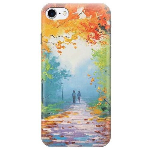 фото Re:pa чехол - накладка artcolor для apple iphone 7 / iphone 8 / iphone se (2020) с принтом "яркая осень"