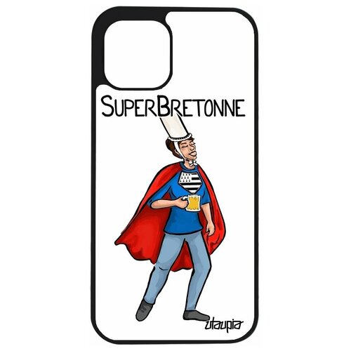 фото Чехол на телефон apple iphone 12 pro, "супербретонка" бретань комичный utaupia