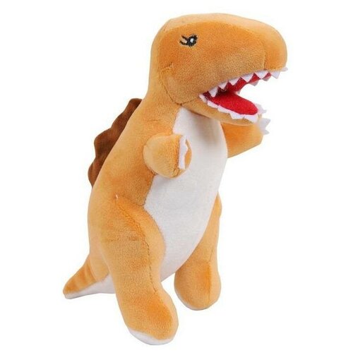 фото Abtoys (абтойс) мягкая игрушка abtoys dino baby динозаврик коричневый, 17см, 3 шт.