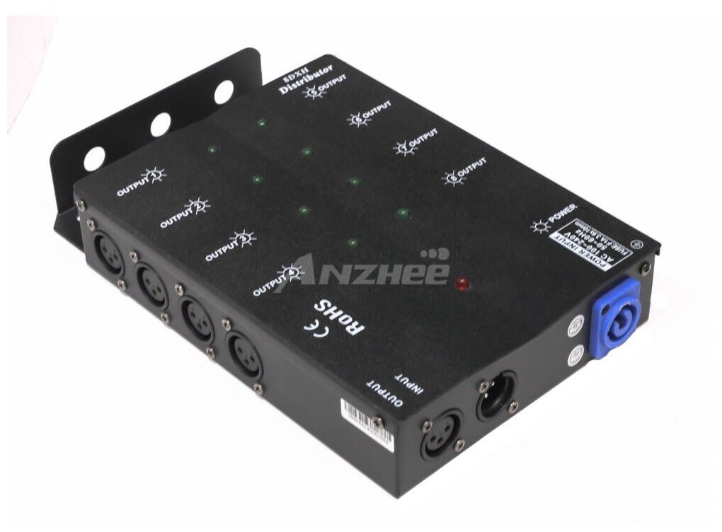 Anzhee DMX Splitter 8 оптический 8-канальный сплиттер dmx-сигнала сплиттер dmx-сигнала, 8 выходов