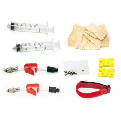 Набор для прокачки дисковых тормозов TEKTRO HYDRAULIC BLEED KIT CLARKS базовый набор для прокачки тормозов tektro 5 5mm oil hose basic bleed kit