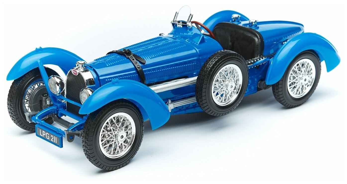 Bburago Коллекционная машинка 1:18 Bugatti Type 59 1934, 18-12062, синий - фото №1
