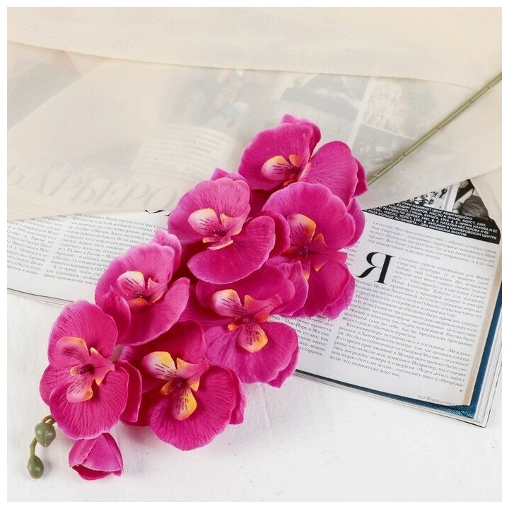 Цветы искусственные "Орхидея молди" 9*66 см. сиреневая 2578238