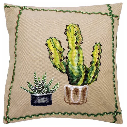 фото Набор для изготовления наволочки кактус цереус 40 х 40 см марья искусница 14.001.26