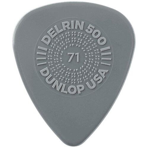 450P.71 Prime Grip Delrin 500 Медиаторы 12шт, толщина 0,71мм, Dunlop