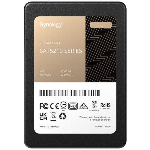 Твердотельный накопитель Synology 480 ГБ SATA SAT5210-480G ssd жесткий диск sata2 5 3 84tb 6gb s sat5210 3840g synology