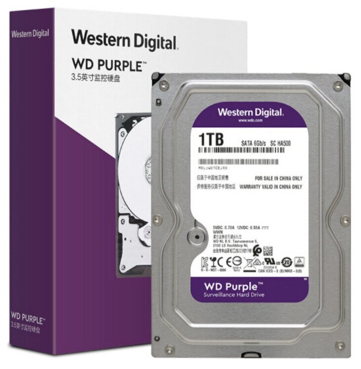 Жесткий диск Western Digital WD Purple 1 ТБ WD10EJRX