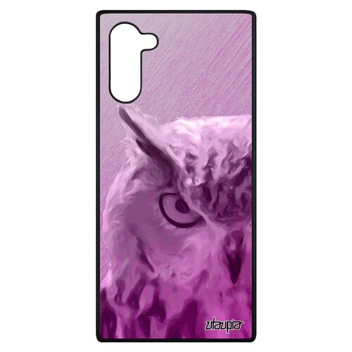 фото Красивый чехол на смартфон // samsung galaxy note 10 // "сова" животные филин, utaupia, розовый