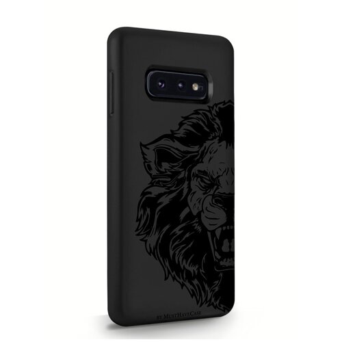 фото Черный силиконовый чехол musthavecase для samsung galaxy s10e король лев для самсунг галакси с10e противоударный