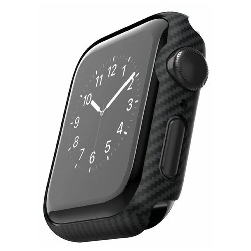 фото Чехол dixis carbon case для apple watch series 4/5 44 mm (black)