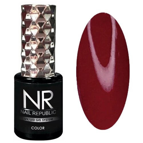 nail republic гель лак витраж nr 564 Nail Republic гель-лак для ногтей Color, 10 мл, 10 г, 205 винный