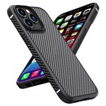 Карбоновый чехол для iPhone 13 Pro Max iPAKY MG Series Carbon Fiber (Black) - изображение