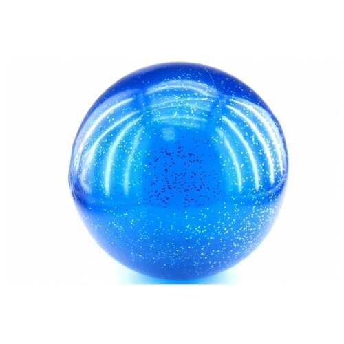 фото Синий мяч с блестками для художественной гимнастики 19 см sp2086-389 toly