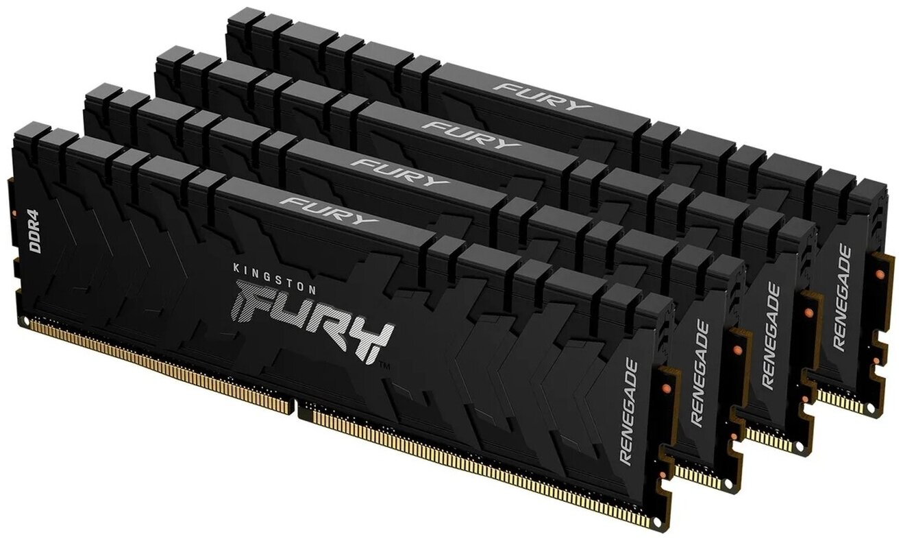 Оперативная память KINGSTON FURY Renegade Black DIMM DDR4 32GB (4x8GB) 3600 MHz (KF436C16RB2K4/32)