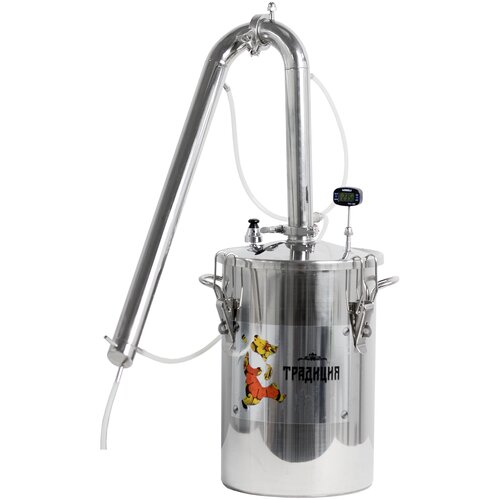 Самогонный аппарат дистиллятор Традиция 4 бак 17 л капсульное дно первичный и вторичный охладитель нержавеющая сталь 1440200₽