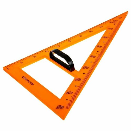 Треугольник для школьной доски, с держателем, прямоугольный, 30°, "Hidde"