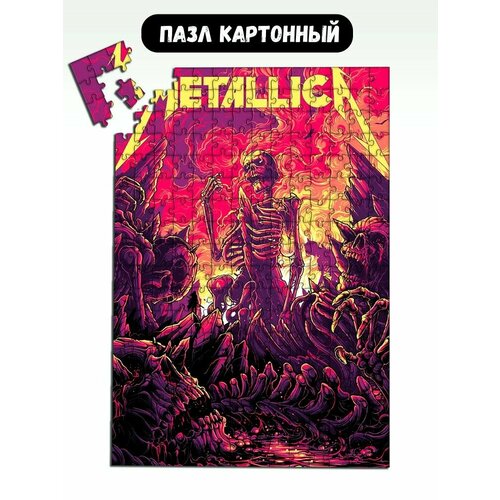 Пазл картонный 39,5х28 см музыка metallica - 18272 пазл картонный 29x20 см размер а4 120 деталей модель музыка metallica 1713