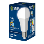 Лампа светодиодная Uniel Smart UL-00005710, E27, A60, 10 Вт, 4000 К