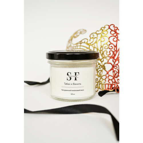 Свеча ароматическая 100 мл Табак и Ваниль