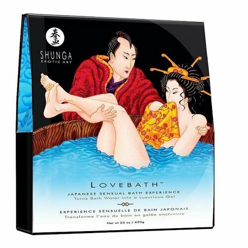 Соль для ванны Lovebath Ocean temptation, превращающая воду в гель - 650 гр. Shunga