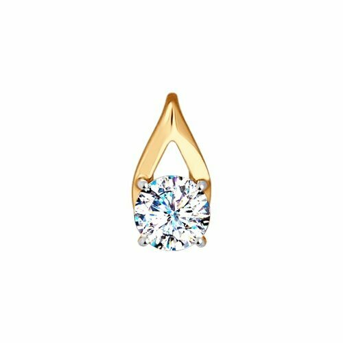 фото Подвеска из золота со swarovski zirconia яхонт ювелирный арт. 135813