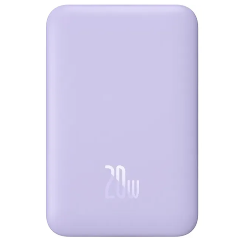 Powerbank с беспроводной зарядкой Baseus Magnetic Wireless 10000mAh 20W PPCX070005 сиреневый 499000₽