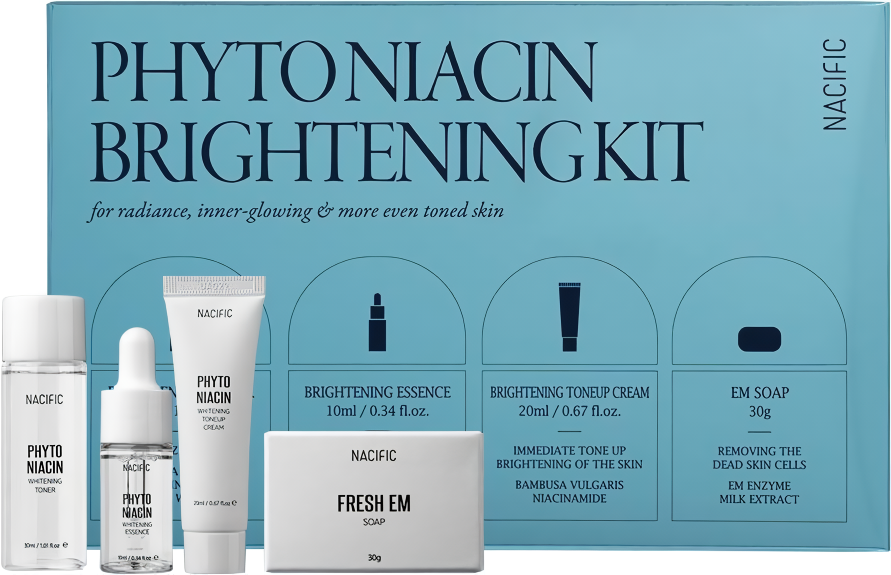 NCF Niacin Набор уходовых средств осветляющий с ниацином Phyto Niacin Brightening KIT