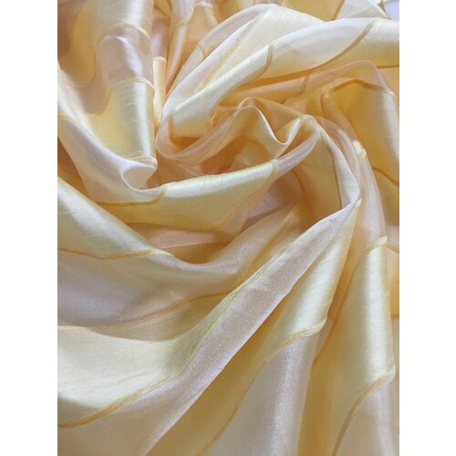 Тюль органза с полосой из шенила