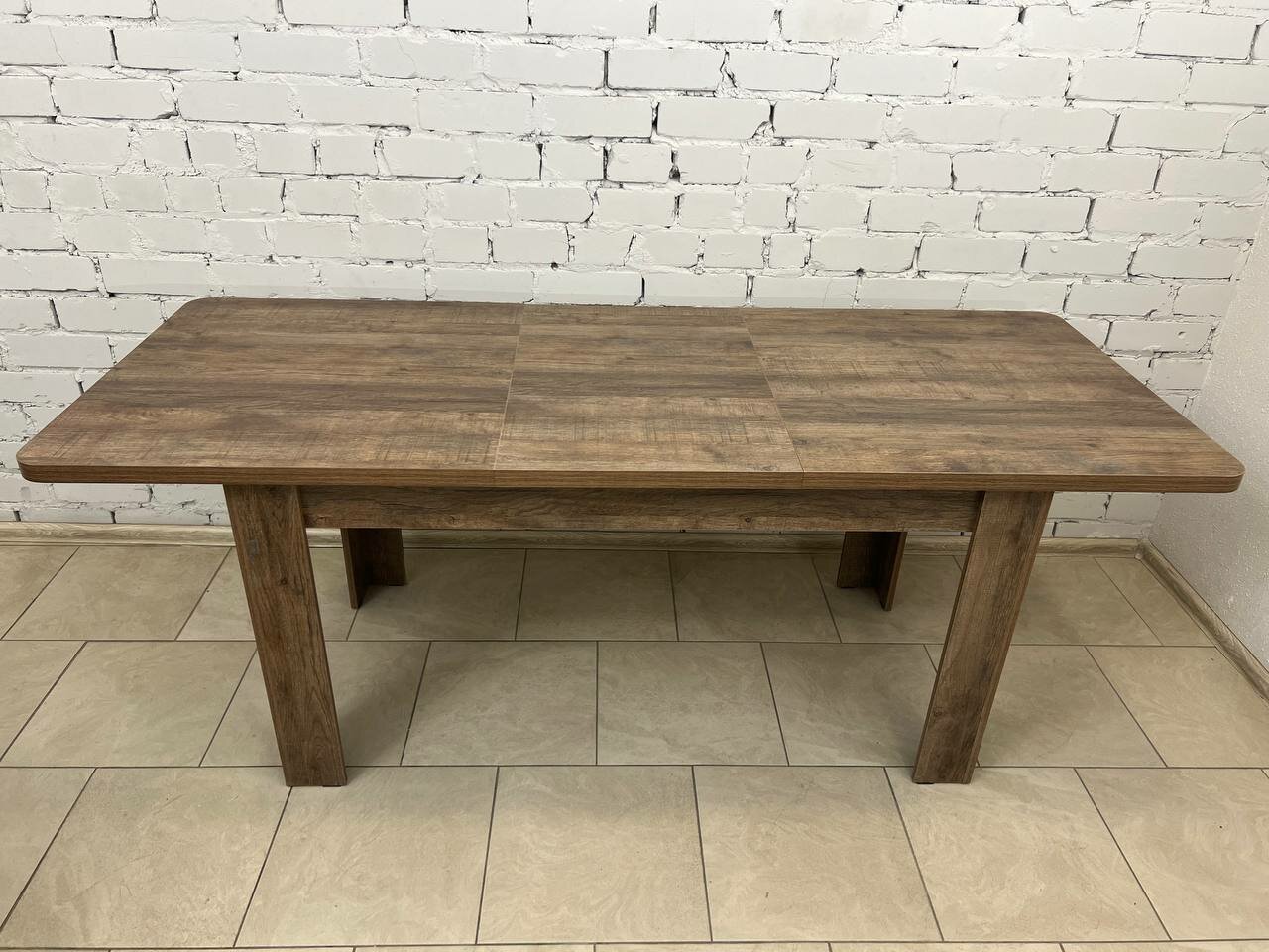 Обеденный/кухонный стол "Семья" раздвижной. ШхГхВ: 150/200х80х78 см, цвет: дуб коми — фото 1