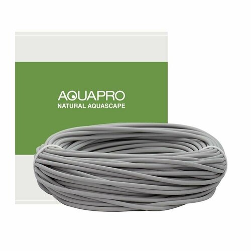 Трубка, шланг AQUAPRO pro silicone hose 2,5 метра для аквариумных компрессоров/систем со2 диаметр 4/6 мм, серый