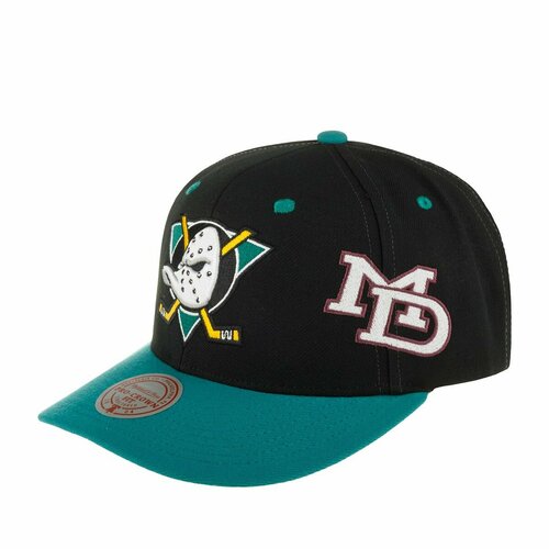 фото Бейсболка mitchell & ness базовая коллекция для мужчин и женщин, размер 0, черный