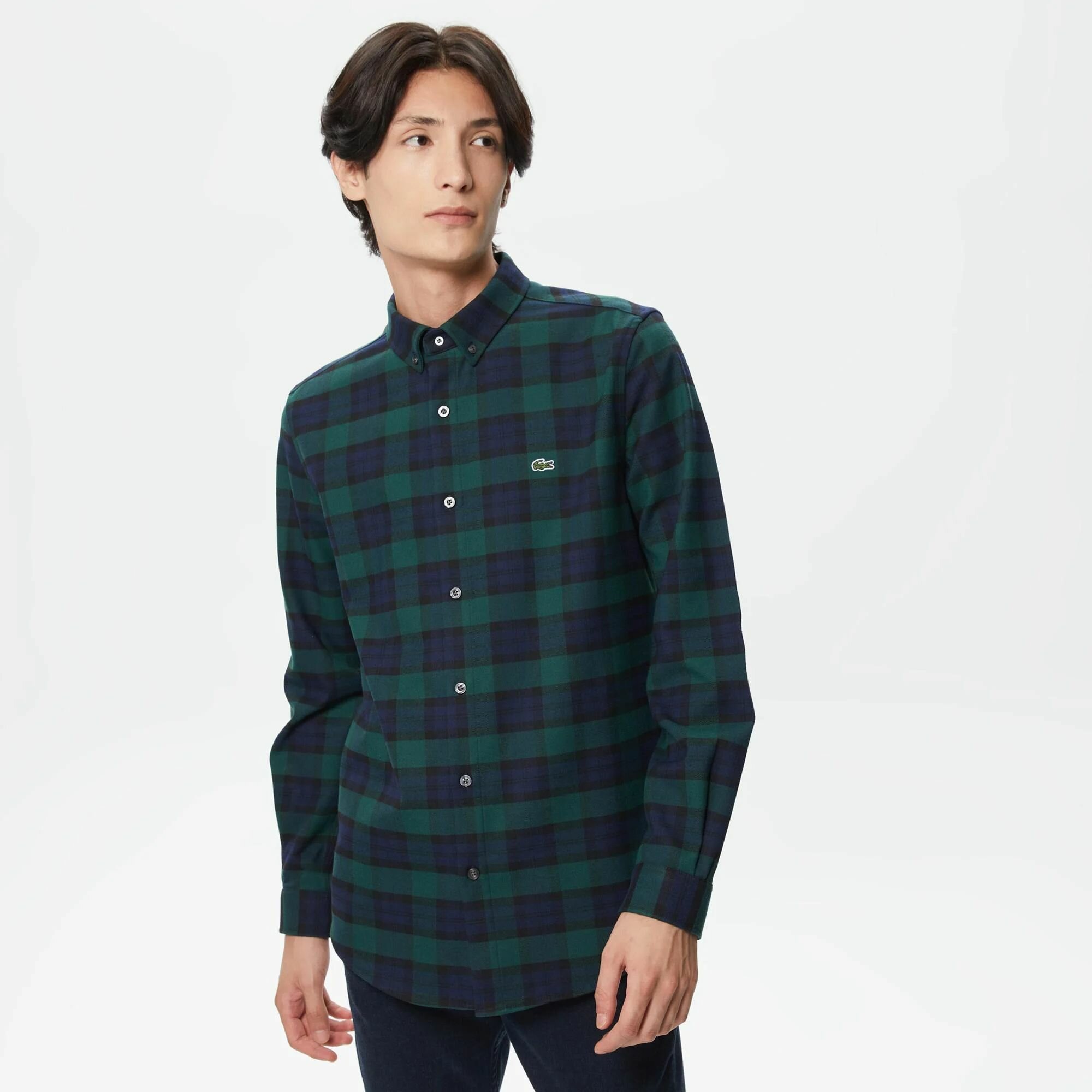 Рубашка LACOSTE, размер T39, синий — фото 1