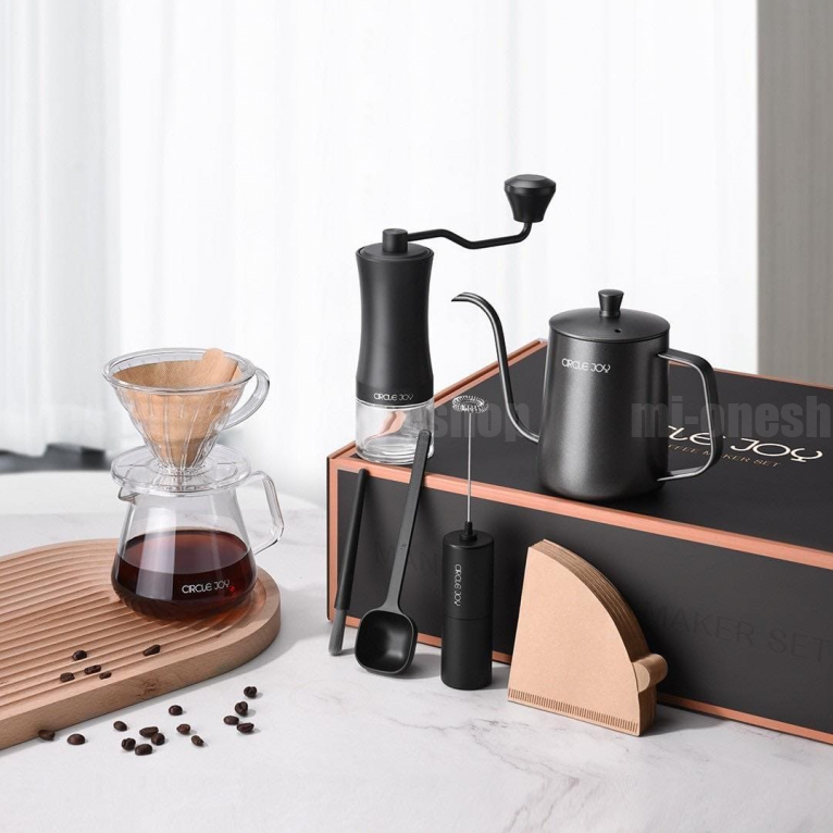 CIRCLE JOY Подарочный набор для приготовления кофе Circle Joy Manual Coffee Maker Set 9 in 1 CJ-CFS01 — фото 1