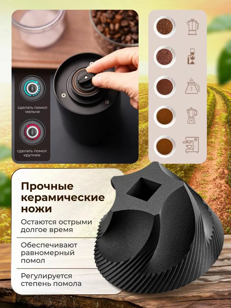 Картинки Кофемолка электрическая мощная для кофе, круп и специй