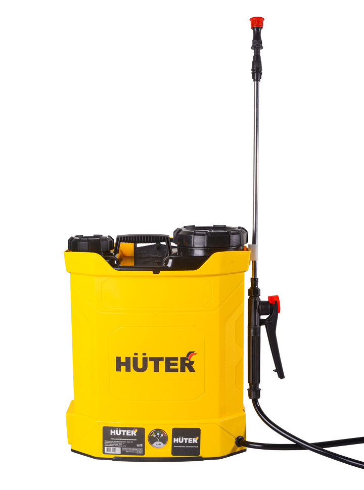Опрыскиватель аккумуляторный Huter SP-DE-10 ранцевый, бак 10л, распыление 6м, 3 насадки распылителя, до 14 часов