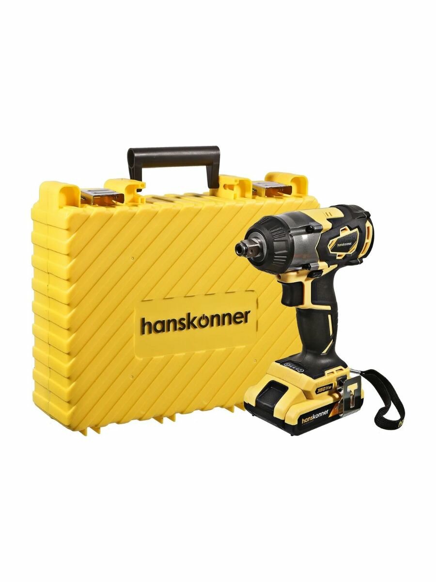 Гайковерт аккумуляторный Hanskonner HCD18350S Unibattery (кейс с 2 АКБ и ЗУ)