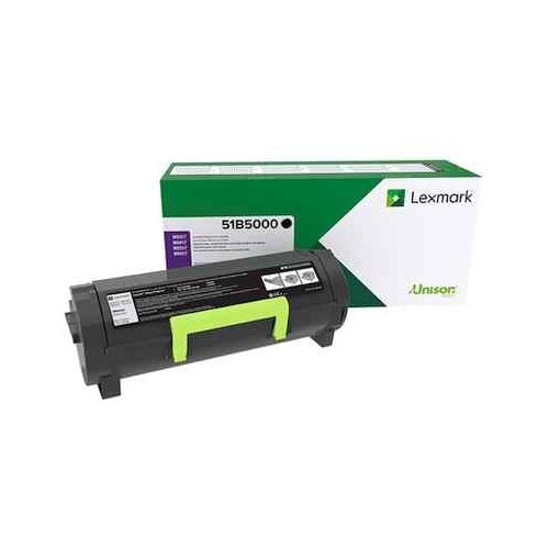 Картридж Lexmark 51B5000, 2500 стр, черный картридж лазерный sakura 51b5000 черный 2500 стр для lexmark sa51b5000