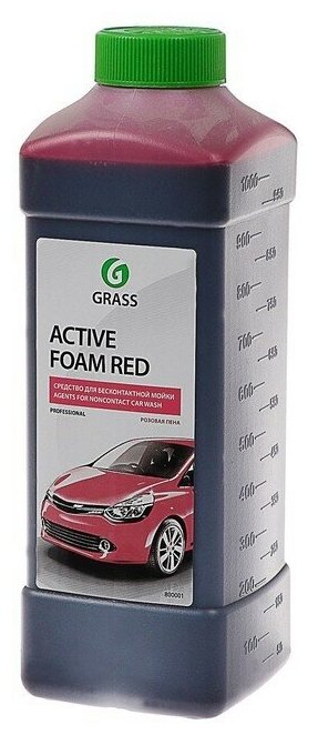 Шампунь для бесконтактной мойки Grass Active Foam Red 1л (1:30 1:50)