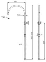 Душевая стойка Aksy Bagno Faenza Fa401-2005-2004-Bronze