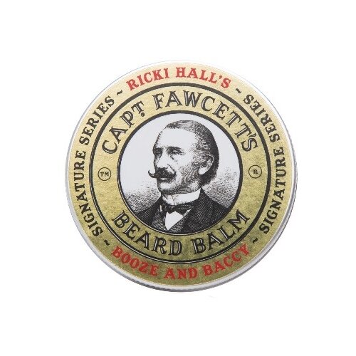 Captain Fawcett Бальзам для бороды Ricki Hall Booze & Baccy Beard Balm, 85 г, 60 мл масло для бороды ricki hall s booze