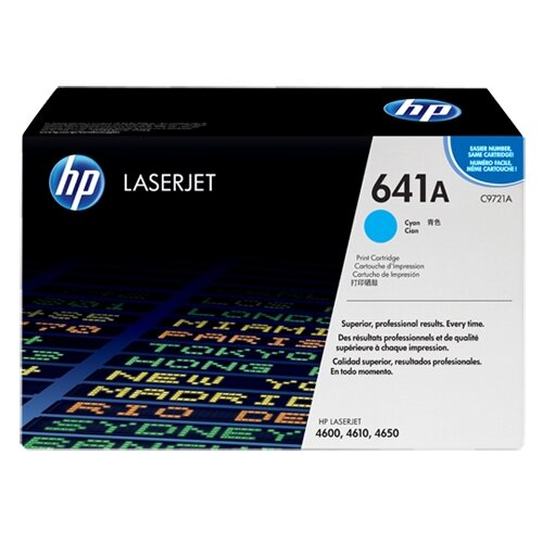 Картридж HP C9721A, 8000 стр, голубой картридж c9721a 641a cyan для принтера hp color laserjet 4610 4650 4650dn 4650dtn 4650hdn 4650n