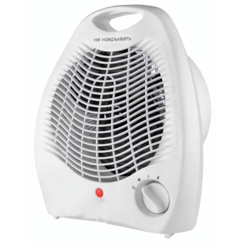 Компактный тепловентилятор 2000W - максимально простой в эксплуатации и чрезвычайно удобный прибор для быстрого обогрева воздуха в небольших пространствах белый цвет 297200₽