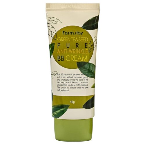 фото Farmstay Green Tea Seed BB крем Pure Anti-Wrinkle 40 гр, оттенок: бежевый